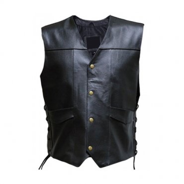 Motorbike Leather Vest
